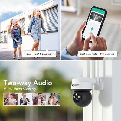 Cococam 2K Security Camera Outdoor with Color Night Vision